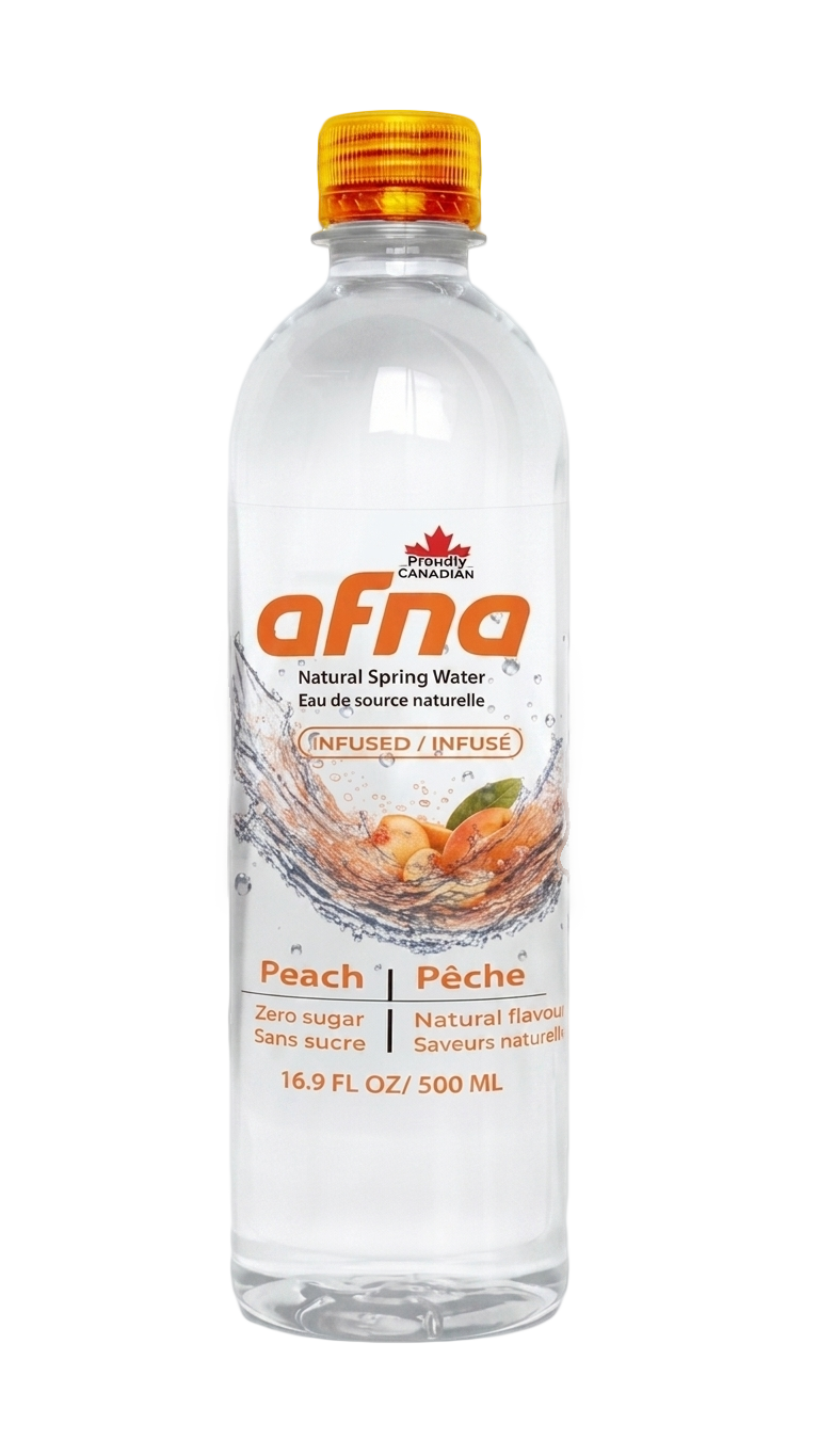 afna peach water 500 ml